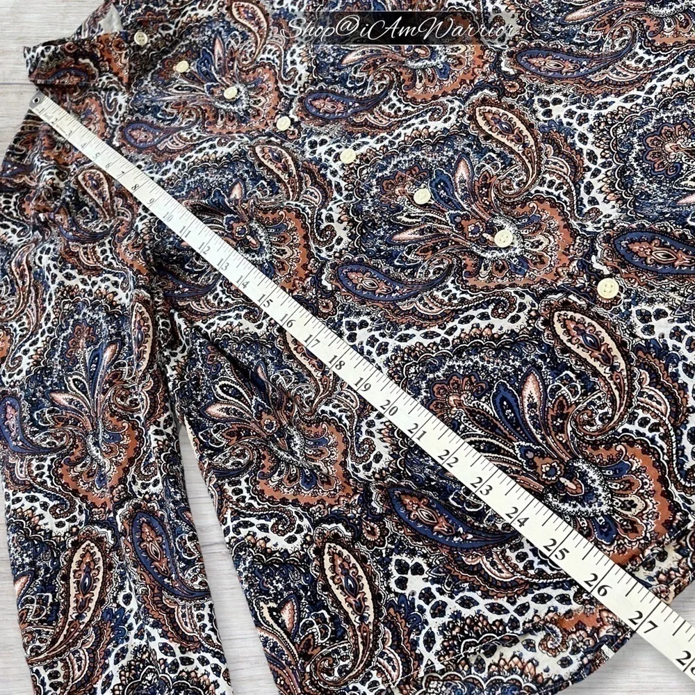 J.Crew cotton perfect shirt in marine sunset paisley *shop@iamwarrior